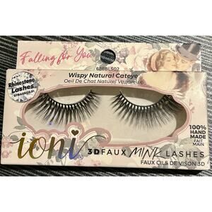 NEW Ioni 3D Faux mink Wispy Natural Cateye “Falling For You” Rhinestone Lashes